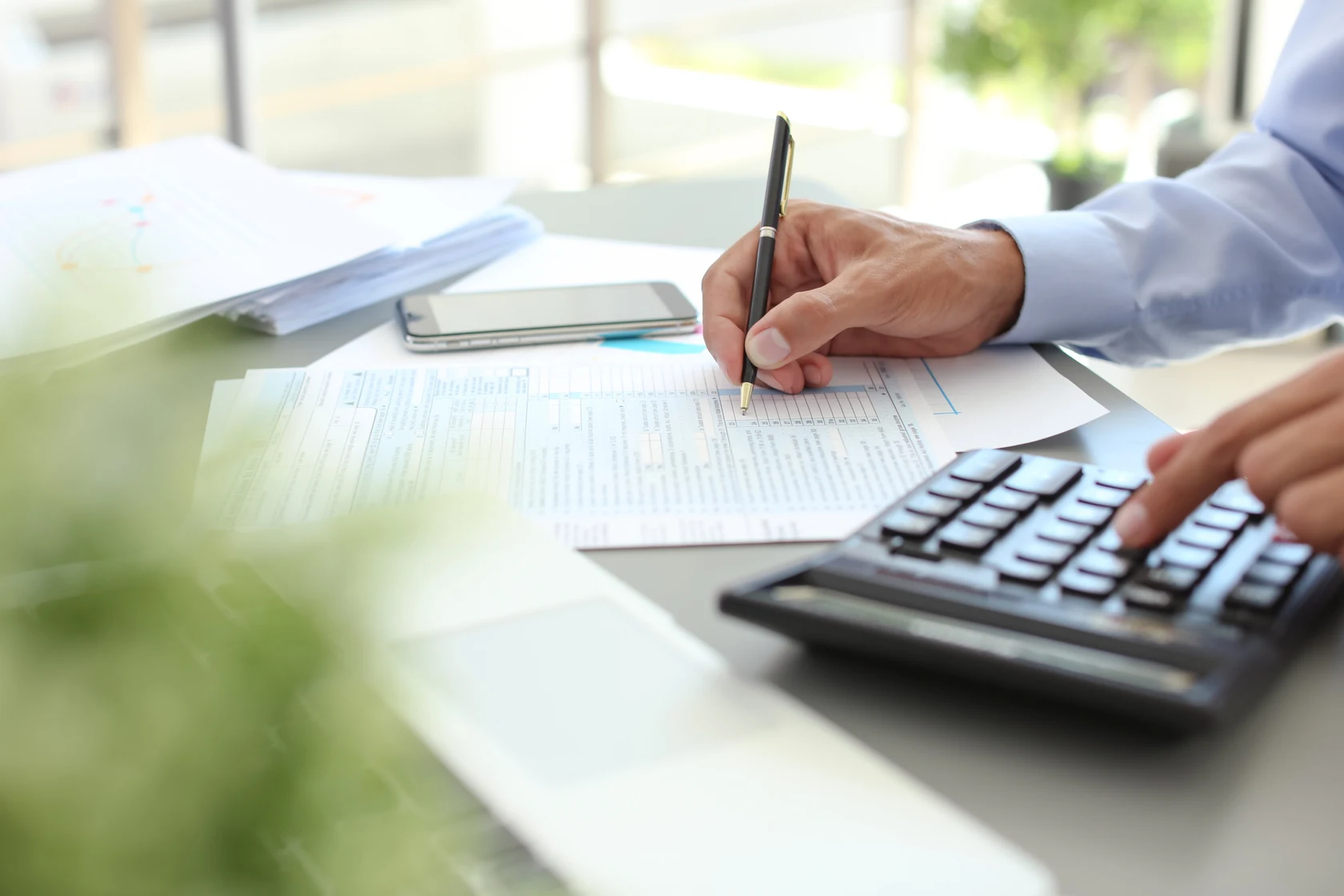 Preenchendo o formulário fiscal